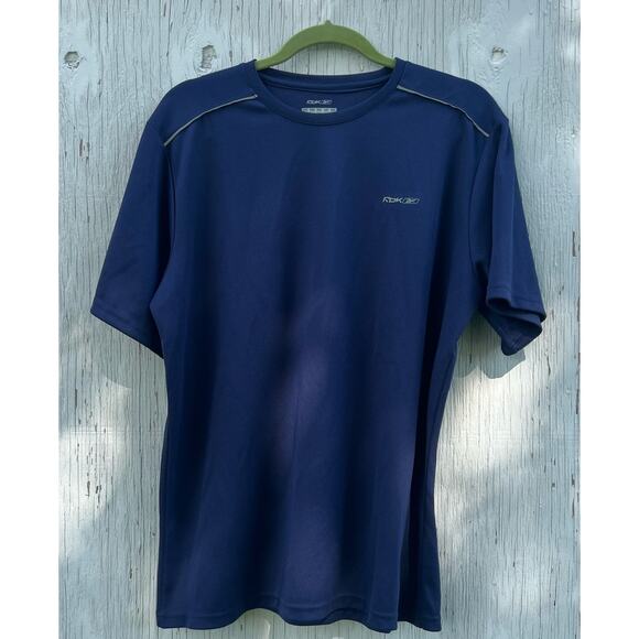 Reebok Navy Blue Dri-Fit Workout Shirt Size Large Pre-Loved - Picture 1 of 4